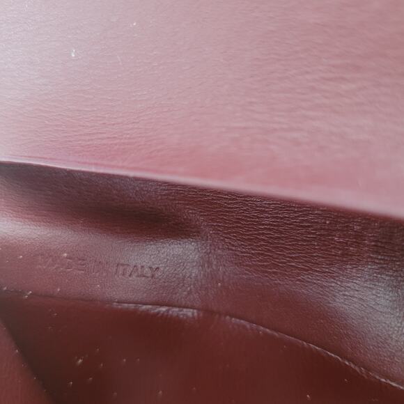 Cartier Vintage Bifold Leather Bordeaux Red Wallet Large Credit Card Checkbook - Picture 7 of 10